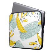 Juicy Bananas Vintages Muster Laptopschutzhülle (Vorderseite Links)