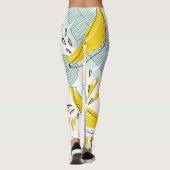 Juicy Bananas Vintages Muster Leggings (Rückseite)