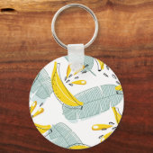Juicy Bananas Vintages Muster Schlüsselanhänger (Rückseite)