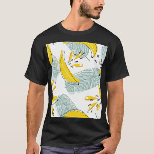 Juicy Bananas Vintages Muster T-Shirt