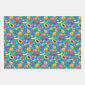 Juicy bunte Früchte Geschenkpapier Set (Vorderseite 2)