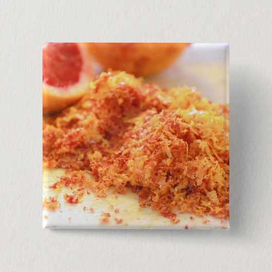 Juicy Citrus Blood Orange und Zest Button (Vorderseite)