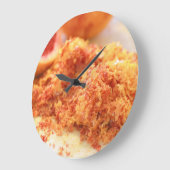 Juicy Citrus Blood Orange und Zest Große Wanduhr (Winkel)