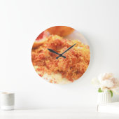 Juicy Citrus Blood Orange und Zest Große Wanduhr (Zuhause)