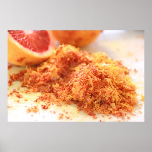 Juicy Citrus Blood Orange und Zest Poster (Vorne)