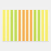 Juicy Citrus Lemon Limon und Orange Streifen Geschenkpapier Set (Vorderseite 3)