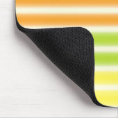 Juicy Citrus Lemon Limon und Orange Streifen Mousepad (Ecke)