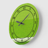 Juicy Citrus Limon Frucht Slice Farben Große Wanduhr (Winkel)