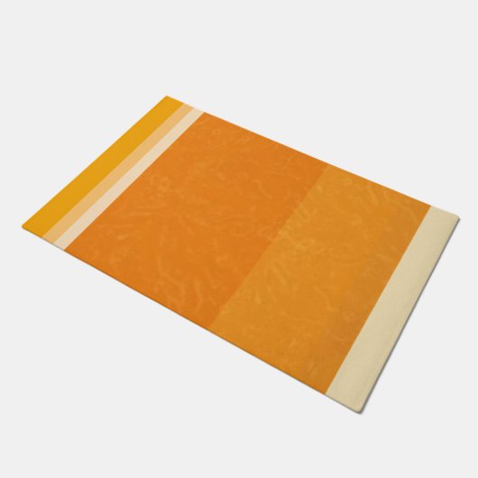 Juicy Citrus Orange Frucht Slice Farben Fußmatte (Schrägansicht)