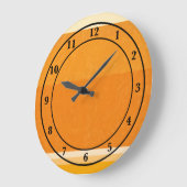 Juicy Citrus Orange Frucht Slice Farben Große Wanduhr (Winkel)