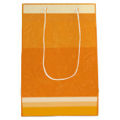 Juicy Citrus Orange Frucht Slice Farben Mittlere Geschenktüte (Rückseite)