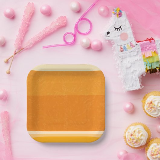 Juicy Citrus Orange Frucht Slice Farben Pappteller (Party)