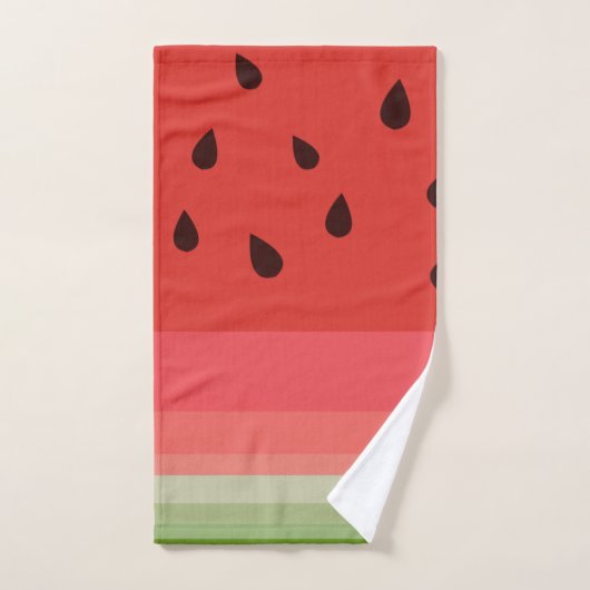 Juicy Delicious Ripe Watermelon mit Samen Design Badhandtuch Set (Handtuch)