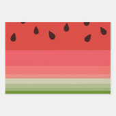 Juicy Delicious Ripe Watermelon mit Samen Design Geschenkpapier Set (Vorderseite 2)