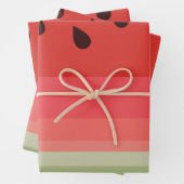 Juicy Delicious Ripe Watermelon mit Samen Design Geschenkpapier Set (Beispiel)