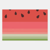 Juicy Delicious Ripe Watermelon mit Samen Design Geschenkpapier Set (Vorderseite)