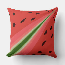 Juicy Delicious Ripe Watermelon mit Samen Design Kissen