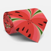 Juicy Delicious Ripe Watermelon mit Samen Design Krawatte (Gerollt)