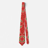Juicy Delicious Ripe Watermelon mit Samen Design Krawatte (Vorderseite)