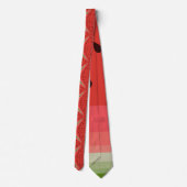 Juicy Delicious Ripe Watermelon mit Samen Design Krawatte (Rückseite)