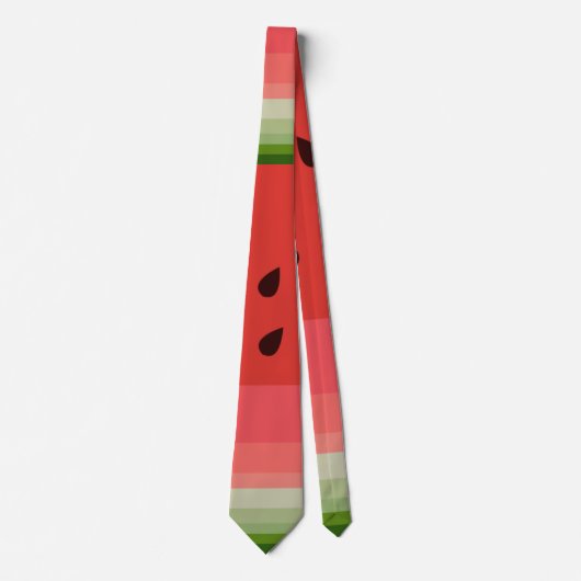 Juicy Delicious Ripe Watermelon mit Samen Design Krawatte (Vorderseite)