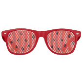 Juicy Delicious Ripe Watermelon mit Samen Design Partybrille (Vorderseite)