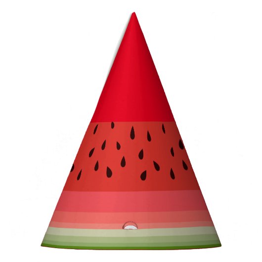 Juicy Delicious Ripe Watermelon mit Samen Design Partyhütchen (Links)
