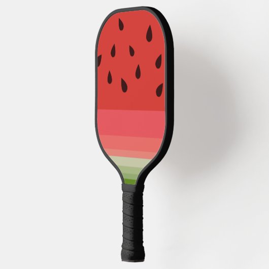 Juicy Delicious Ripe Watermelon mit Samen Design Pickleball Schläger (Links)