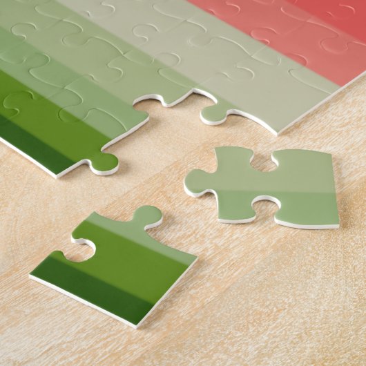 Juicy Delicious Ripe Watermelon mit Samen Design Puzzle (Seite)