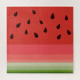 Juicy Delicious Ripe Watermelon mit Samen Design Puzzle