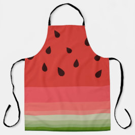 Juicy Delicious Ripe Watermelon mit Samen Design Schürze