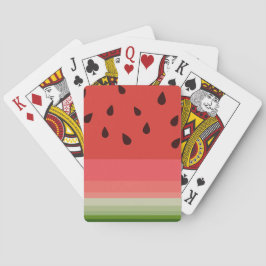 Juicy Delicious Ripe Watermelon mit Samen Design Spielkarten