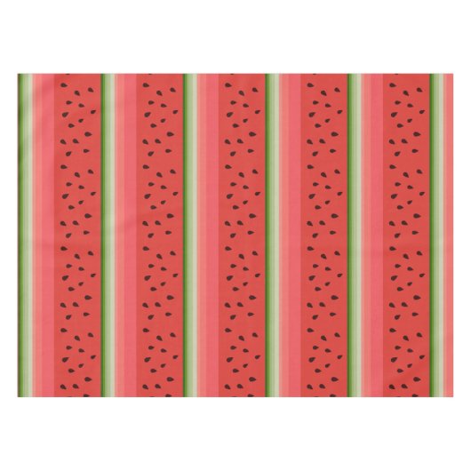 Juicy Delicious Ripe Watermelon mit Samen Design Tischdecke (Vorderseite (Horizontal))