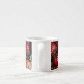 Juicy Fresh Red Strawberries Summer Fruit Pattern Espressotasse (Rückseite)