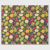 Juicy Frucht Tropical Gift Wrapping Papier Geschenkpapier (Flach)