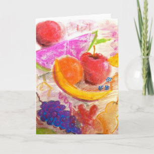 Juicy Fruit Note Card in Pastell von Brad Hines Karte