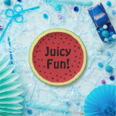 Juicy Fun Watermelon Paper Plate Pappteller (Party)