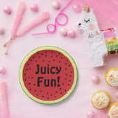 Juicy Fun Watermelon Paper Plate Pappteller (Party)