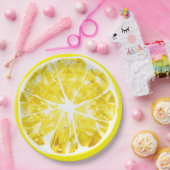 Juicy Gem Lemon Slice Citrus Frucht Party Patio Pappteller (Party)