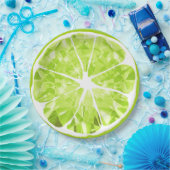 Juicy Gem Limon Slice Citrus Frucht Party Patio Pappteller (Party)