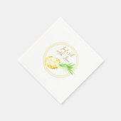 Juicy Golden Pineaple Serviette (Ecke)