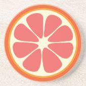 Juicy Grapefruit Summer Citrus Fruit Slice Untersetzer (Vorne)