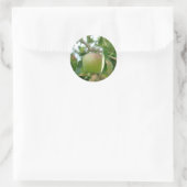 Juicy Green Apple Runder Aufkleber (Tasche)