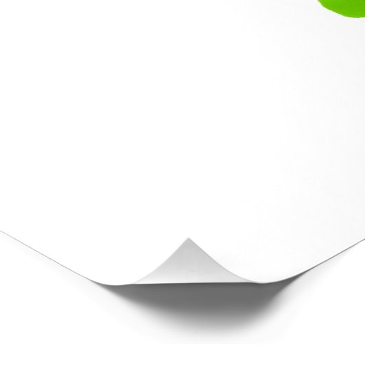 Juicy Green Pear Poster (Ecke)