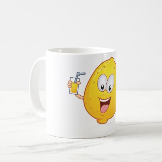 Juicy Lemon Drink Kaffeetasse (Vorderseite Links)