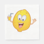 Juicy Lemon Drink Serviette (Vorderseite)