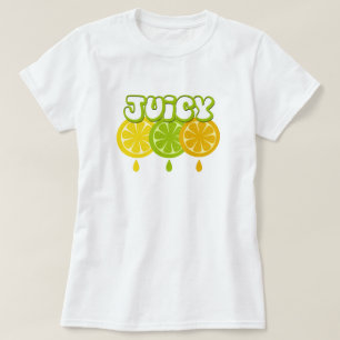 Juicy Lemon Limon Orange Frucht T - Shirt
