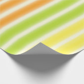 Juicy Lemon Limon und Orange Citrus Fruchtstreifen Geschenkpapier (Ecke)