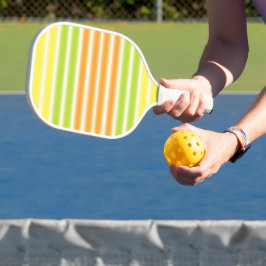 Juicy Lemon Limon und Orange Citrus Fruchtstreifen Pickleball Schläger