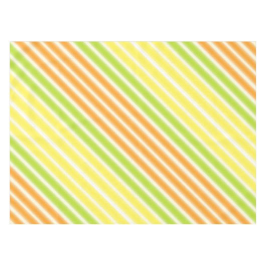 Juicy Lemon Limon und Orange Citrus Fruchtstreifen Tischdecke (Vorderseite (Horizontal))